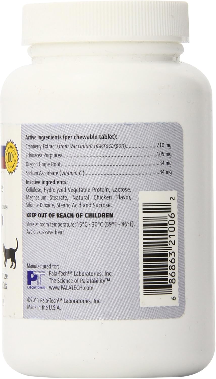 Pala Tech Cranberry Plus Chew Tabs 60 ct : Herbal Supplements : Pet Supplies