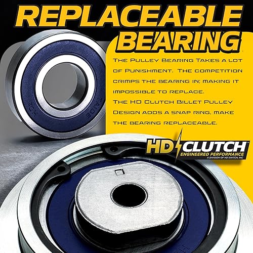 Miniatura 6 de HD Switch 759-05064 MA-GT-JD11 HiTorque, Polea Billet, Cojinete C3 Actualizaciones Blade PTO Switch se adapta a Cub Cadet MTD Craftsman