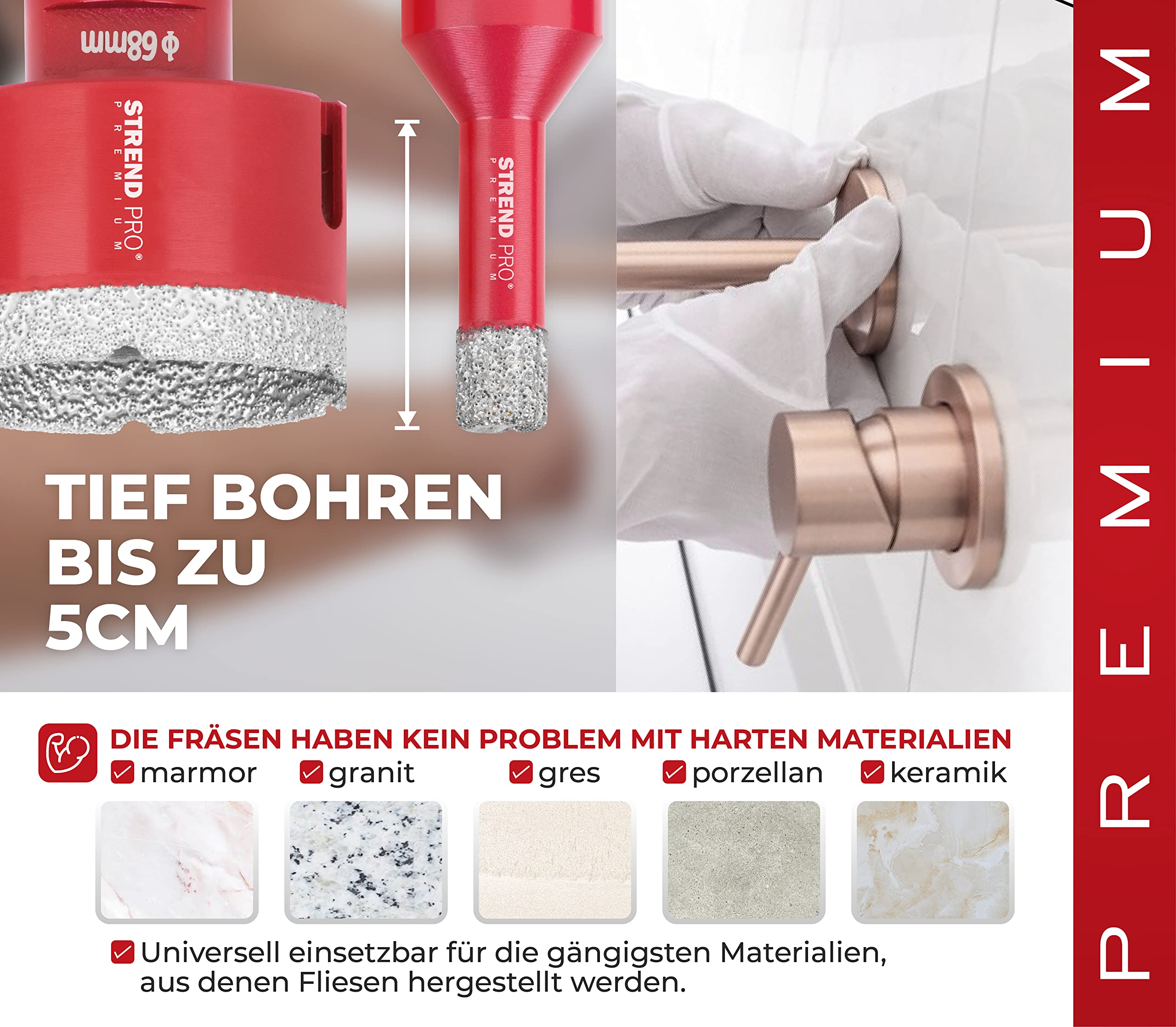 ESD Tools Jeu De Forets Pour Carrelage De Qualité Supérieure