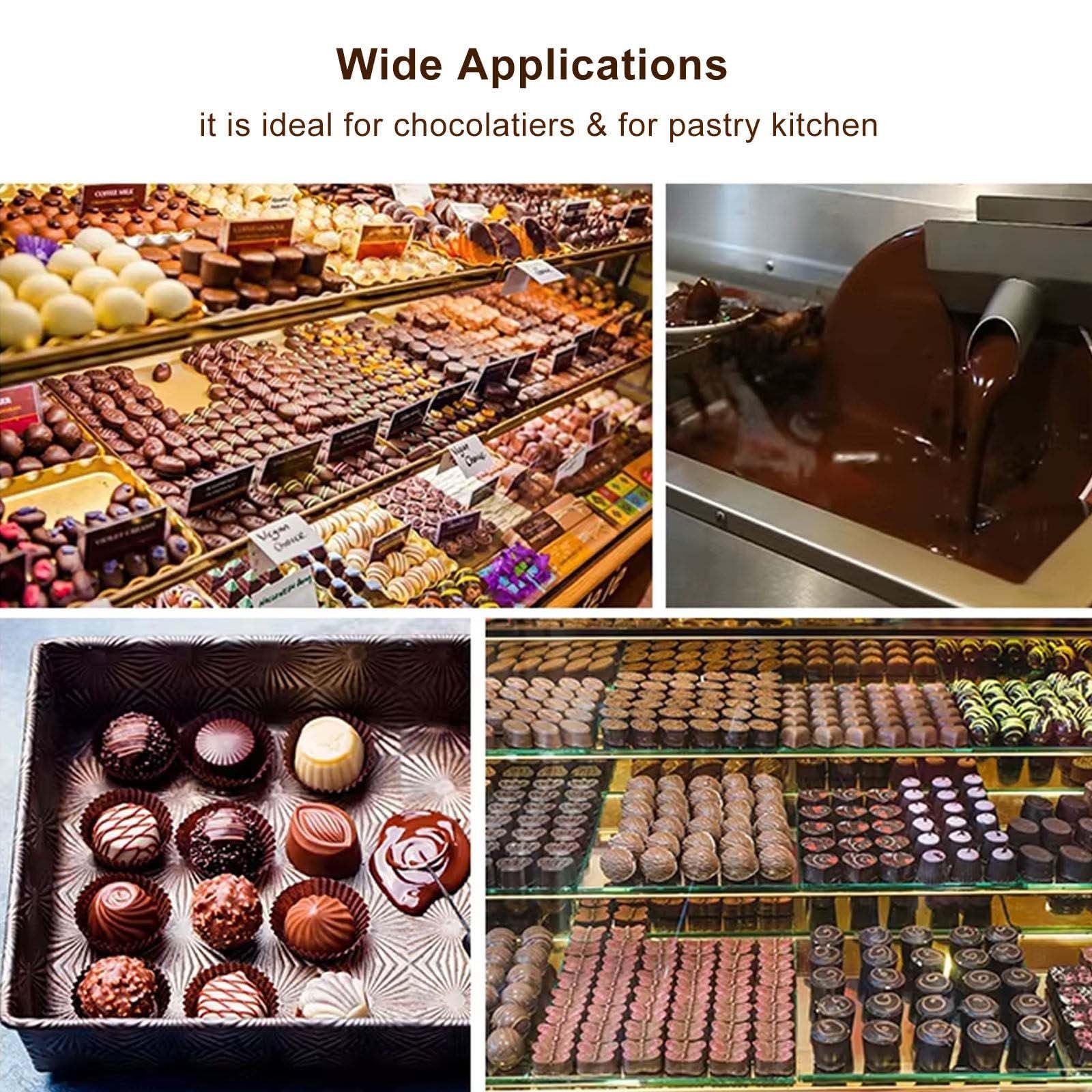 Macchina per temperare il cioccolato - Efficiente attrezzatura per fusione e miscelazione per cottura professionale, ideale per panetterie e pasticcerie