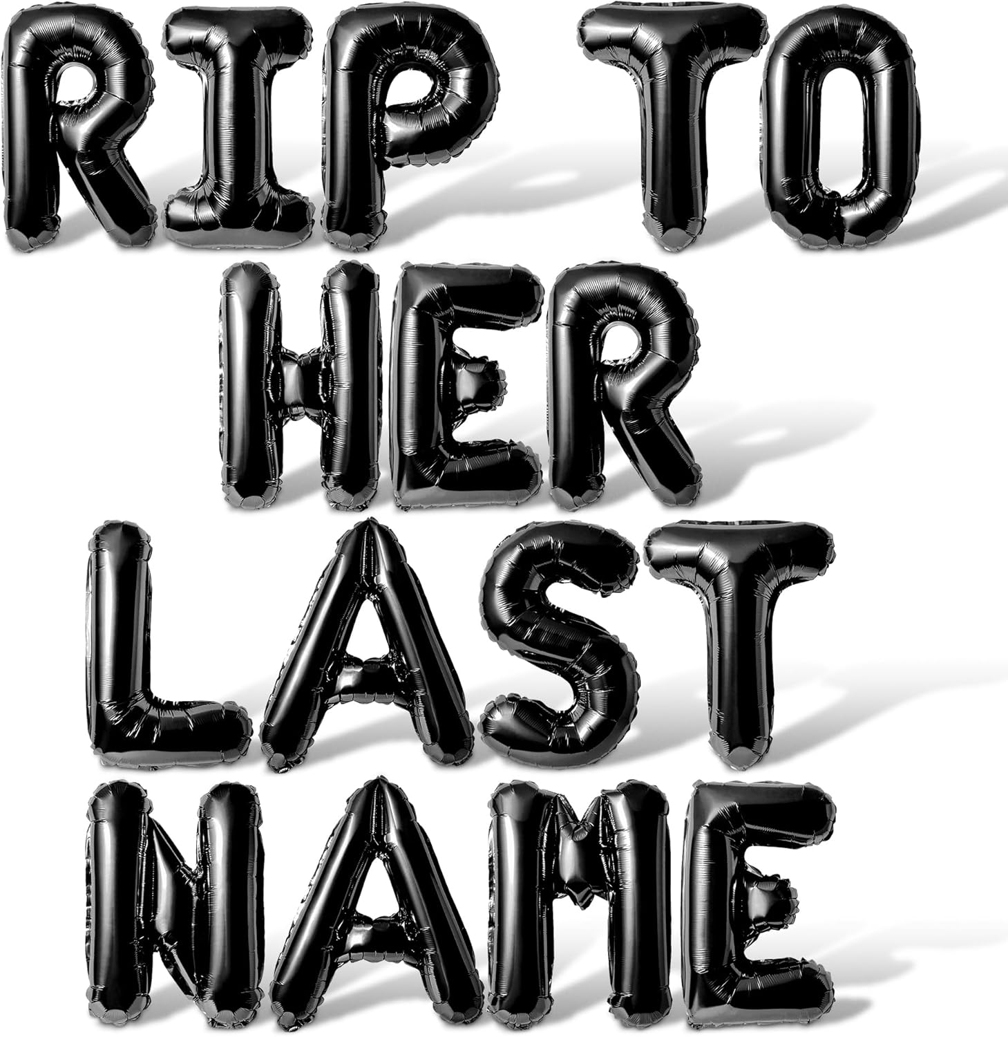 Amazon.com: Letter Balloons - RIP TO HER LAST NAME 16