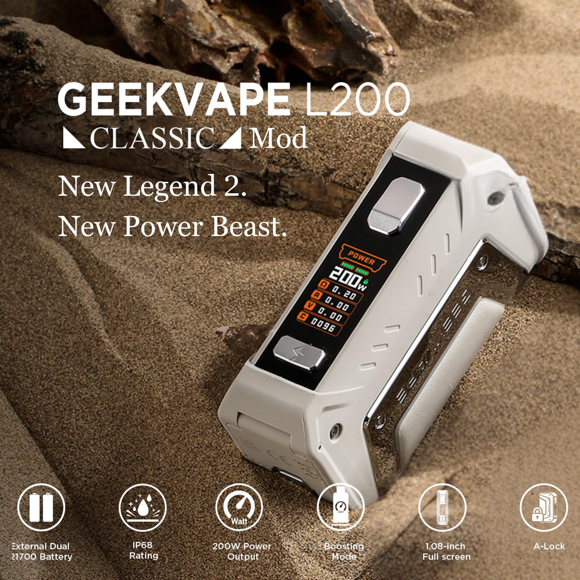 W-Direct Geekvape Aegis Classic Legend 2 Vape Mod [Requires 2 x 18650  Battery