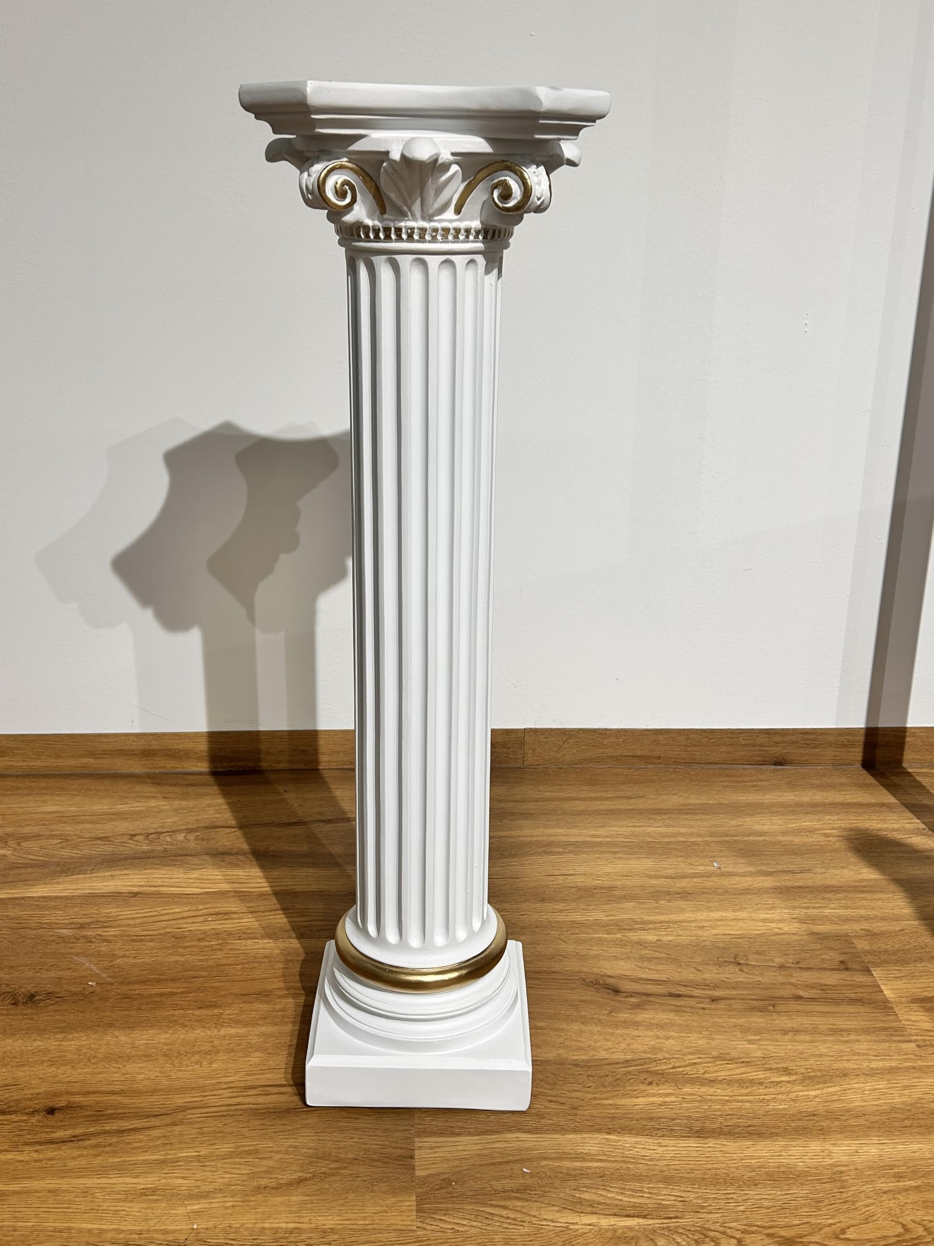 Generisch Griechische Säule mit Goldzusatz. 76 cm.