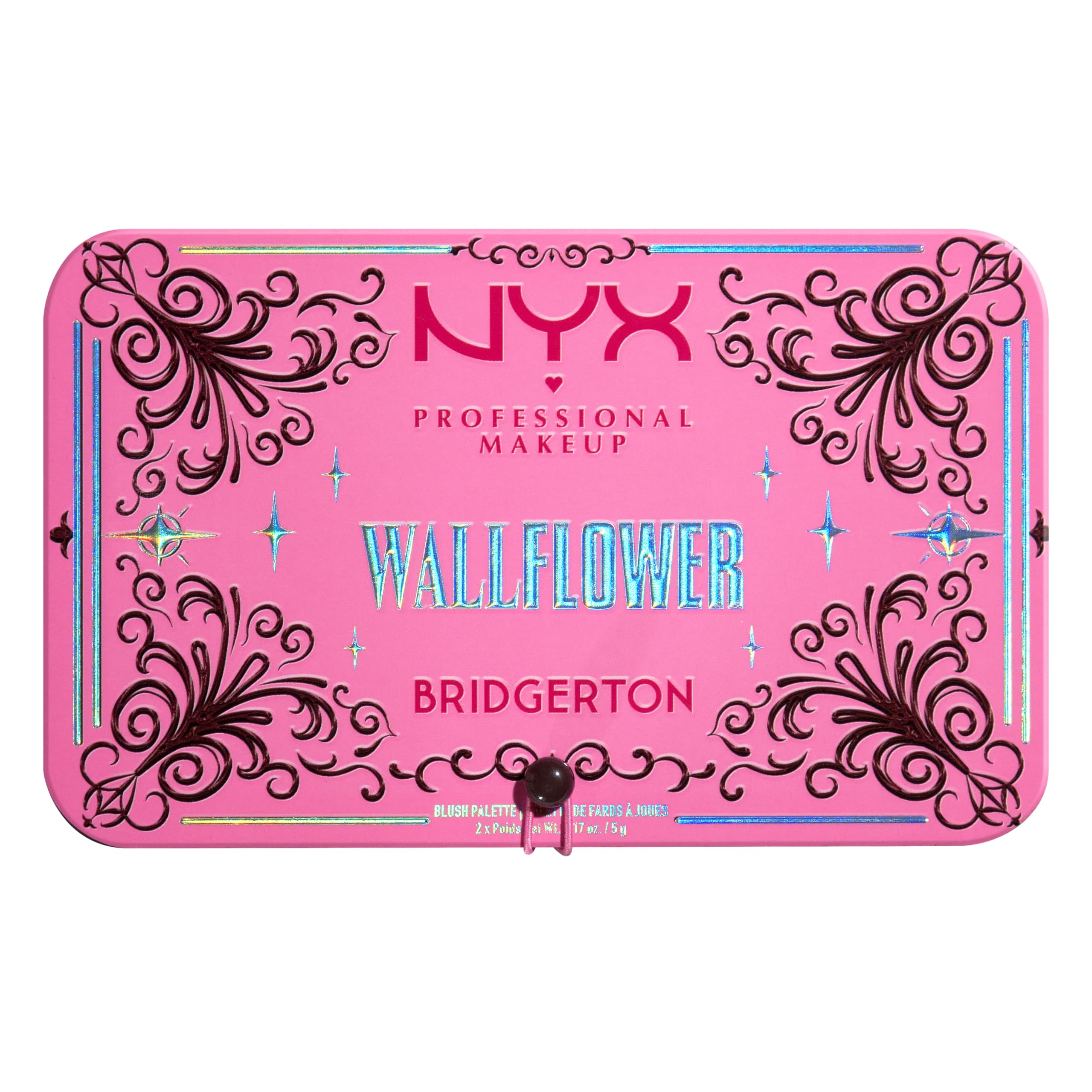 NYX Professional Makeup x Bridgerton - Duo de Blush en Poudre - Beurre de Mangue, Beurre d'Amande & Beurre de Karité - Collection limitée - Formule Vegan - Buttermelt Blush - Teinte : 01 Wallflower