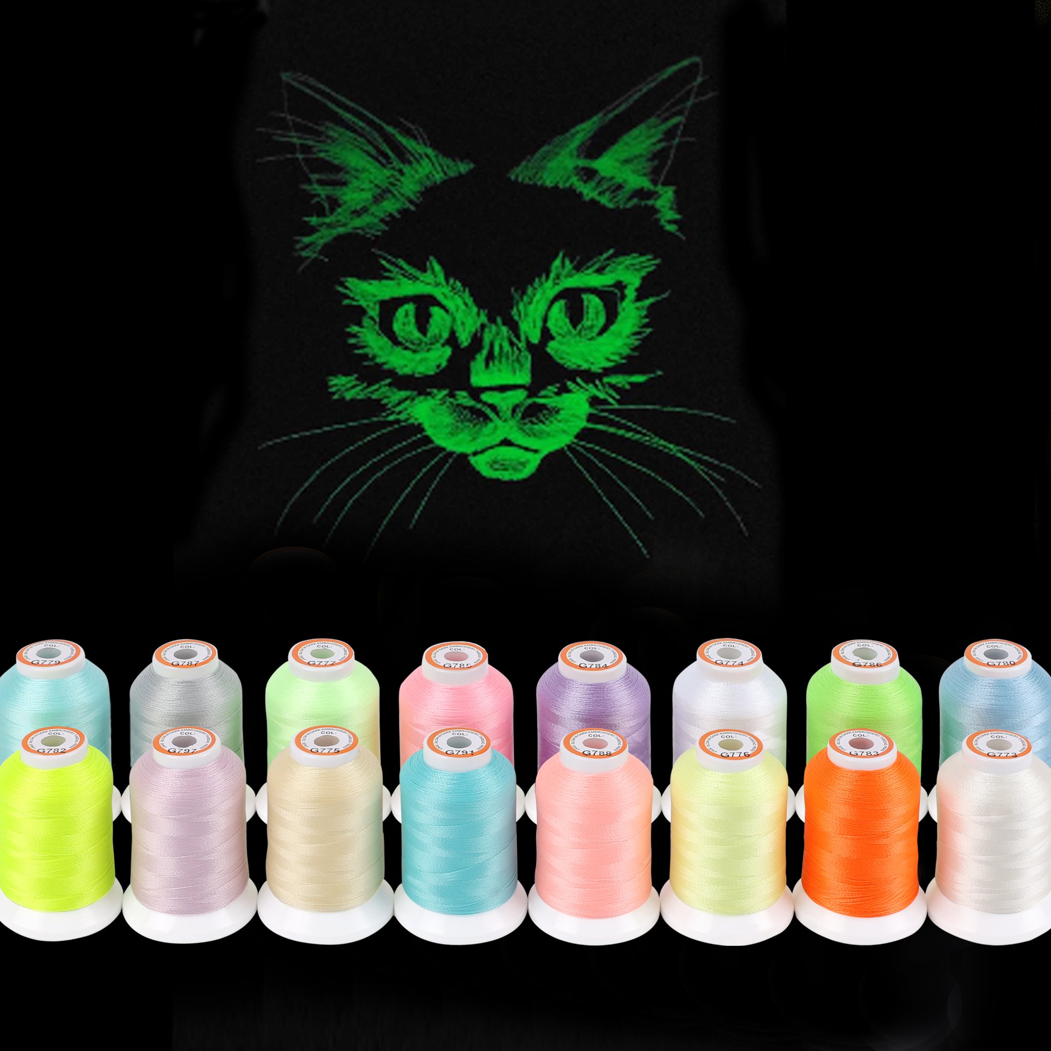 Amazon.com: New brothread 8 Colors Luminary Glow in The Dark