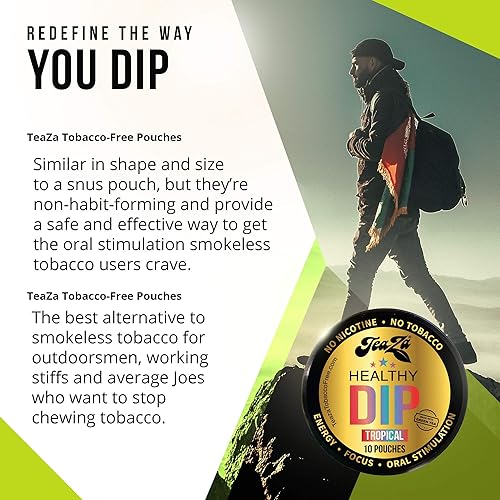 Vista 146 de Teaza Bolsas energéticas, sin tabaco, sin nicotina, sin humo, alternativa al tabaco y inmersión energética, alternativa al tabaco para masticar