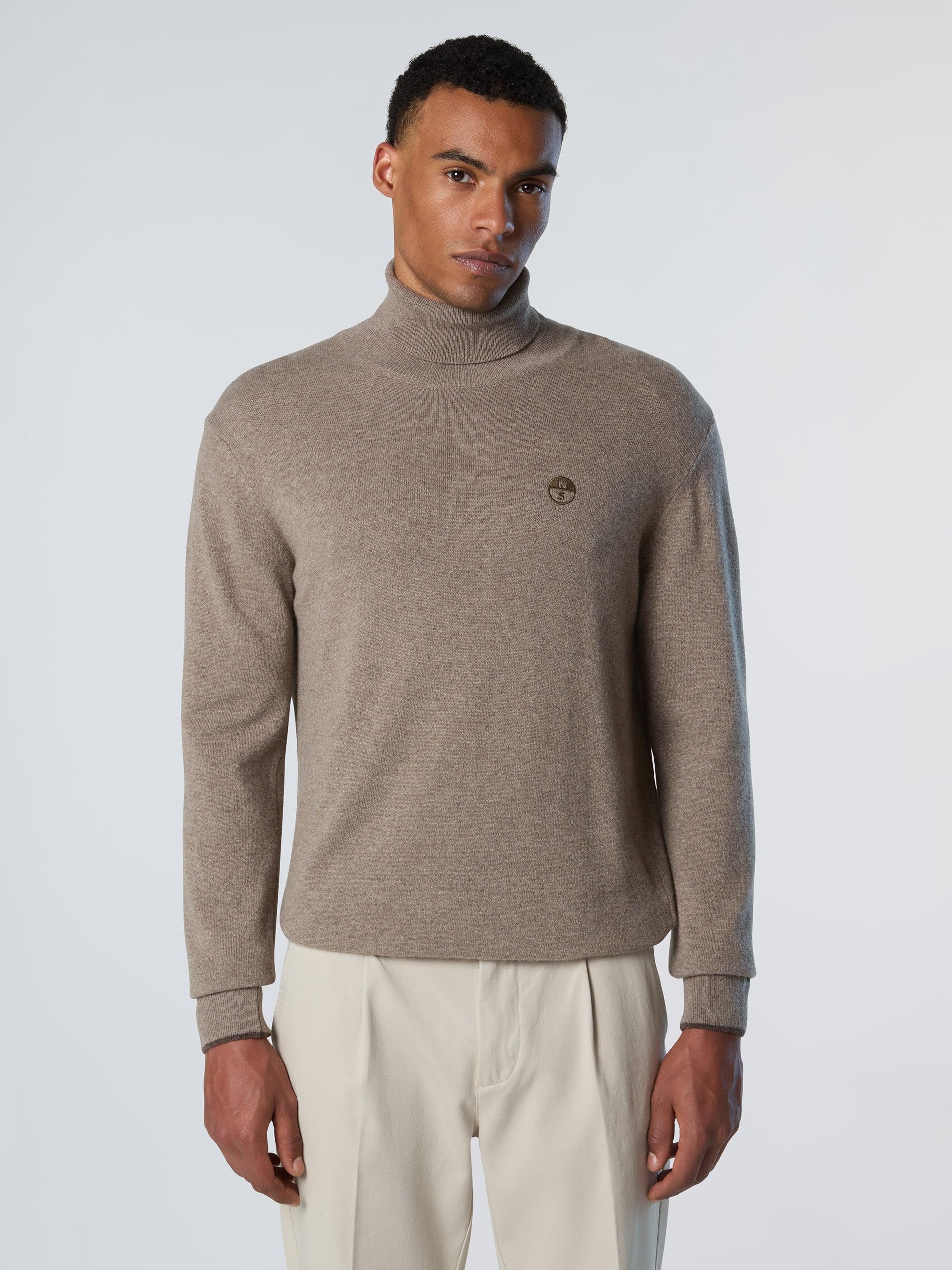 NORTH SAILS Maglione Uomo in Misto Cashmere con Collo Alto
