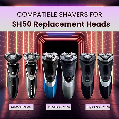 Miniatura 4 de Norelco 5000 Cabezales de repuesto  SH50 Philips Norelco Cabezales de repuesto, Phillips Norelco 5000  Cuchillas de afeitar eléctricas de repuesto