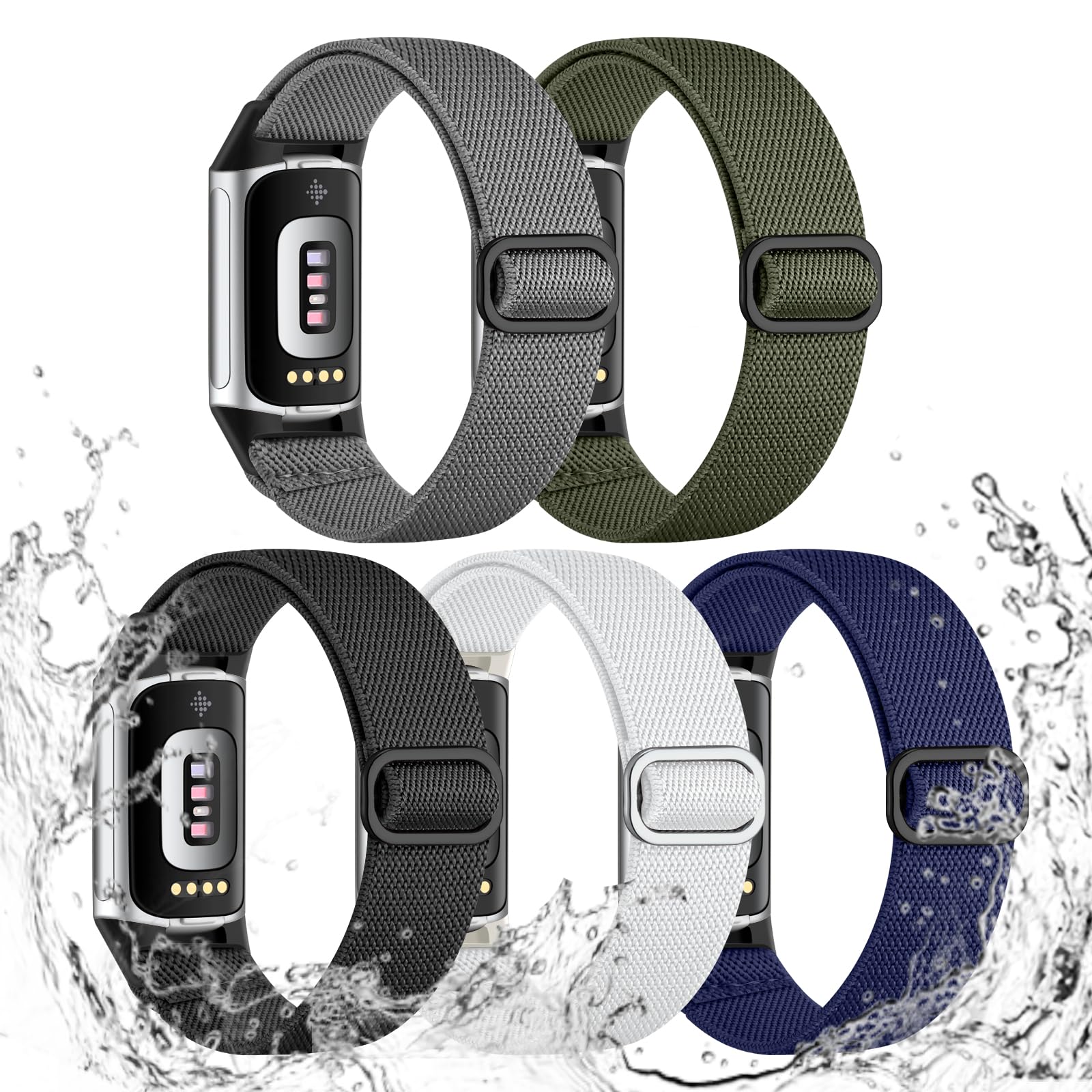 Maledan 5 Pack Sport Nylon Band Compatible - arm and wristband accessories | Mubboo