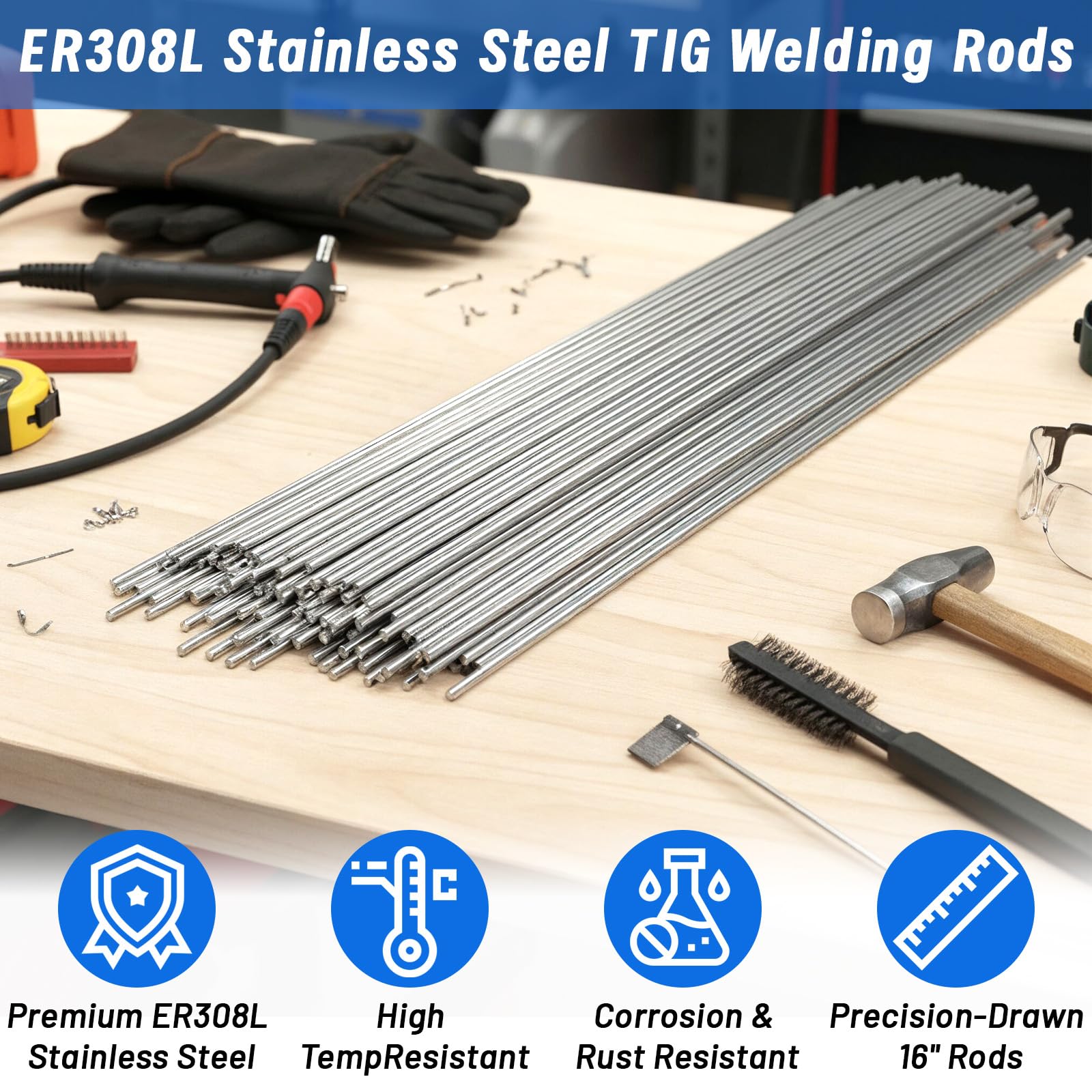 ER308L TIG Welding Rods - Stainless Steel Set -5