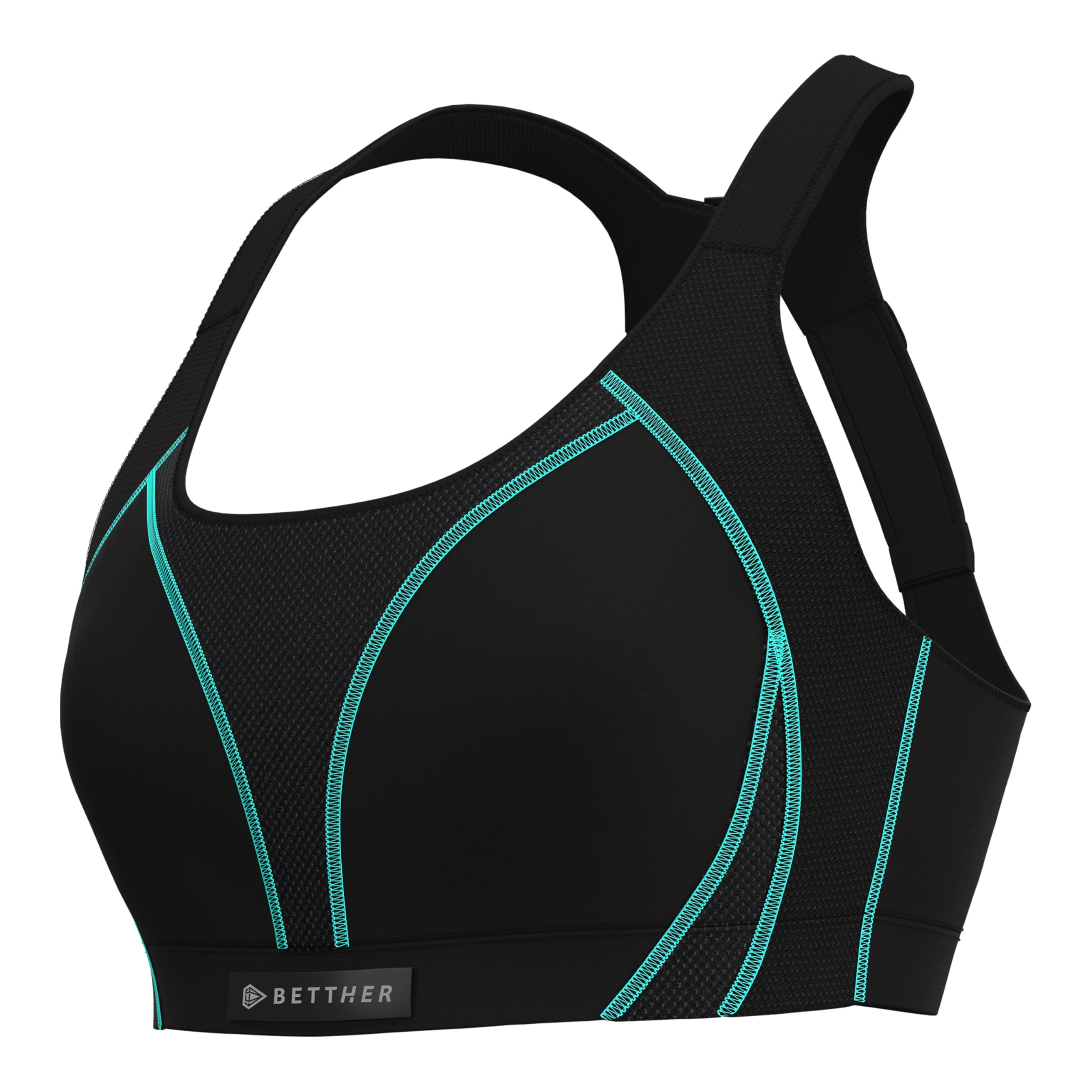 SOXPro GEARXPro - Reggiseno Sportivo Donna - BettHer Bra Antishock+ – Gel Protettivo, Sostegno Forte - Regolabile - ISPO Award 2024 - Palestra, Sport e Yoga
