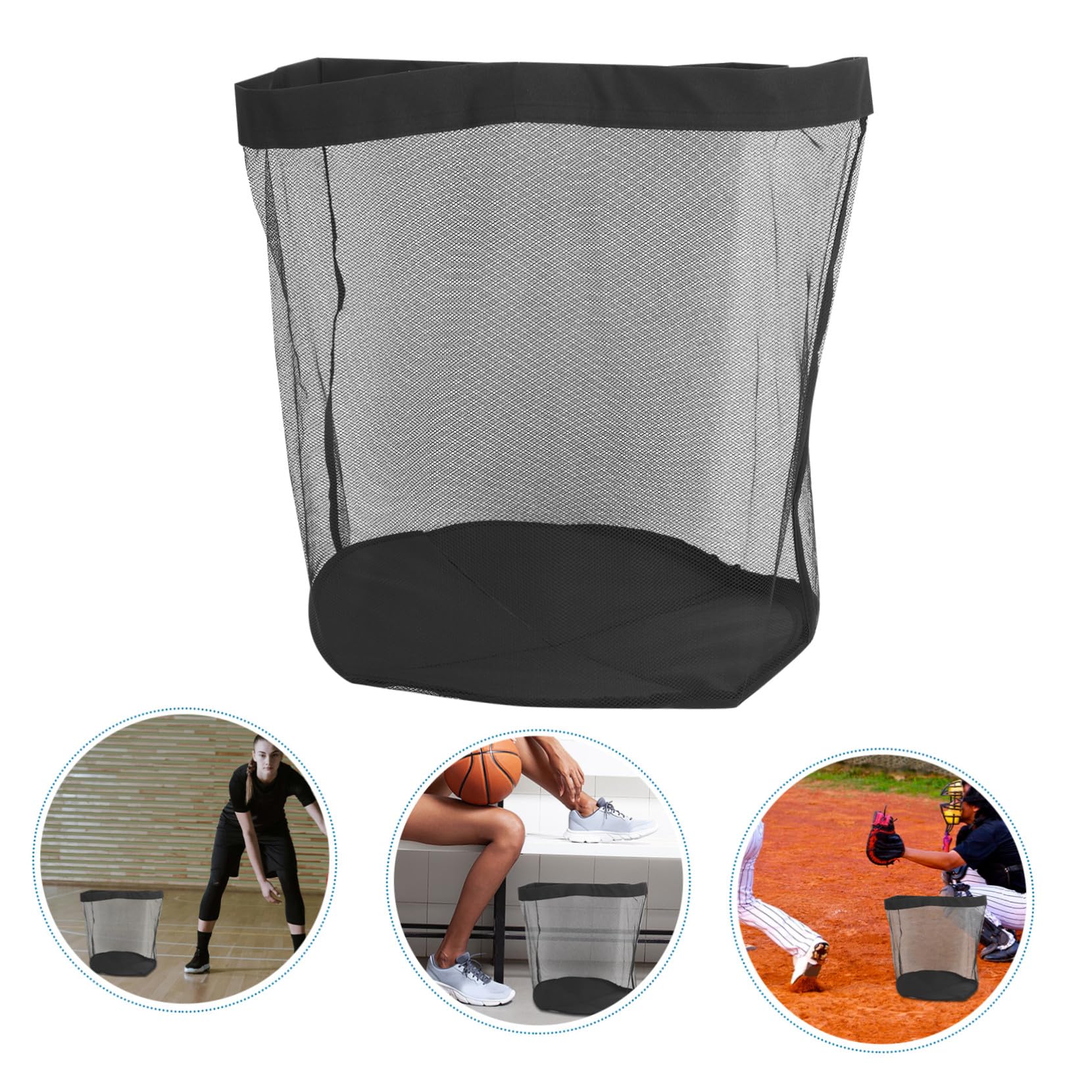 UPKOCH Bolsa de Malla Grande para Equipo Deportivo con Cierre de Cordón Resistente y Espaciosa para Balones de Baloncesto Fútbol y Béisbol Almacenamiento y Transporte Fácil para Deportes