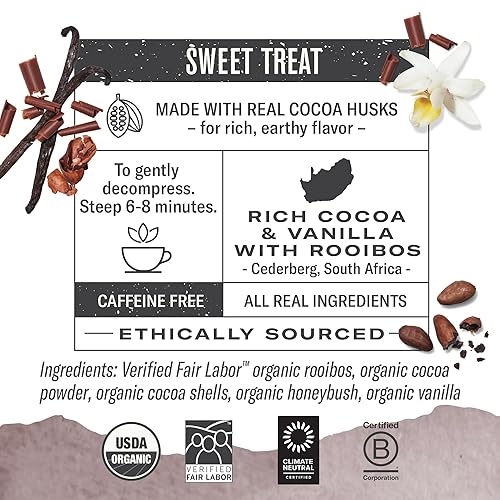 Vista 16 de Numi - Té orgánico Rooibos, caja con 100 bolsas de tisana de hierbas (el embalaje puede variar)