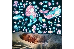 Luminous Mermaid Wall Stickers for Girls Room