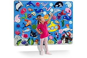 QUOKKA Ocean Felt Board for Kids - Social Emotional Learning Toy for Toddlers 1-3