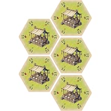 Merchant Market Replacement Hex Piece Compatible with Catans Settlers of Catan and Seafarers Expanisons Hex, 5.0, Pack