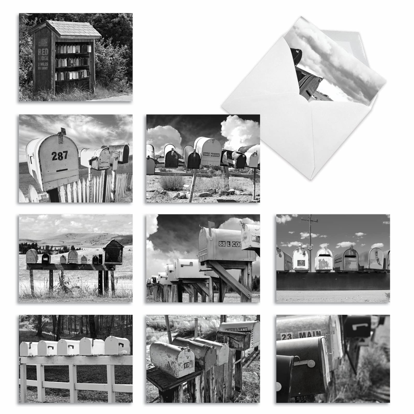 Best Card Co 10 Mini Blank Photo Bulk Notecards In the Mail M9681OCB