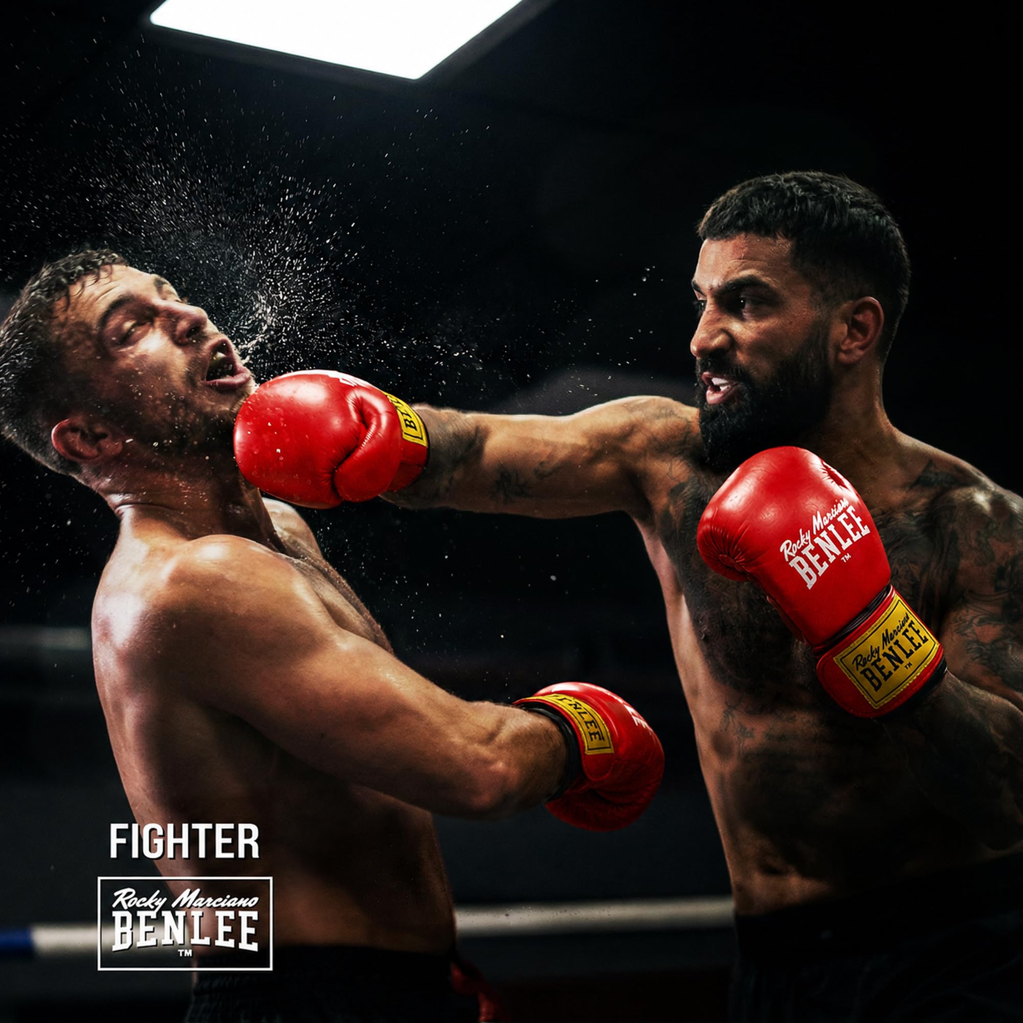 BENLEE rękawice bokserskie ze skóry Fighter