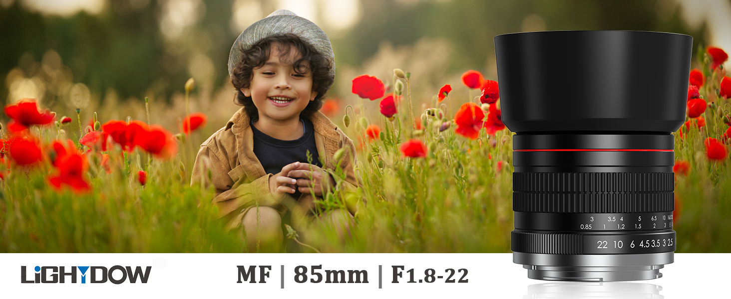 Amazon.co.jp: Lightdow 85mm F1.8 中望遠レンズ RF-マウント レンズ