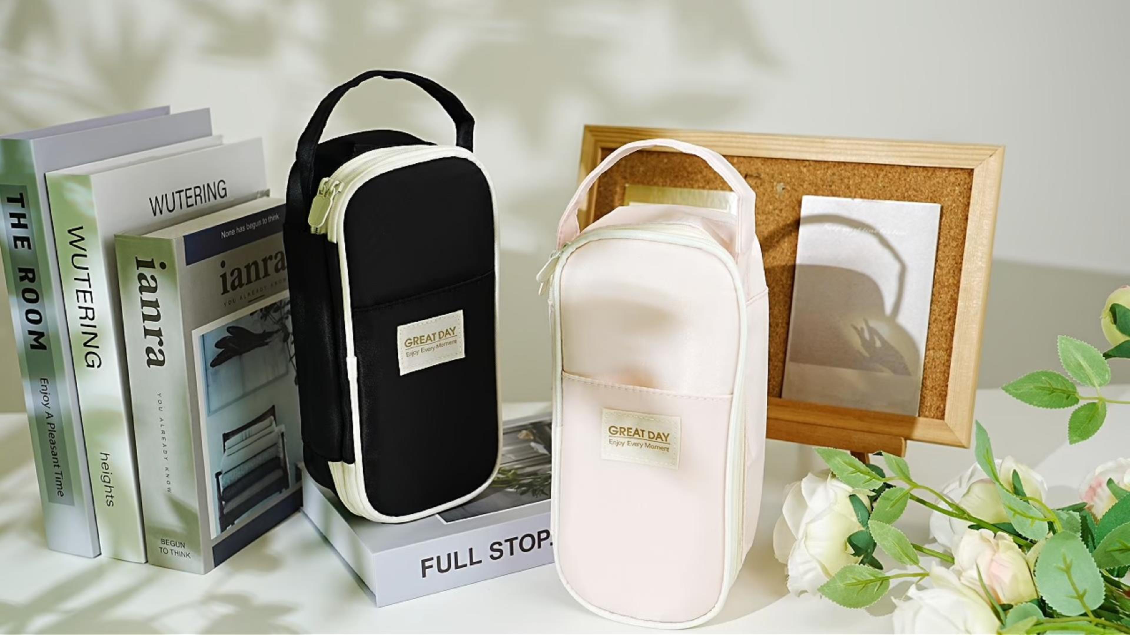 筆記具 SKY Amazon.com: SKYDUE Beige Pencil Case for Girls & Boys - Aesthetic