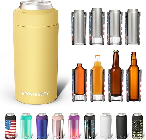 Miniatura 40 de Frost Buddy Universal Buddy - Enfriador de latas, se adapta a todos, para botellas regulares de 12 y 16 onzas o de tamaño delgado, acero inoxidable