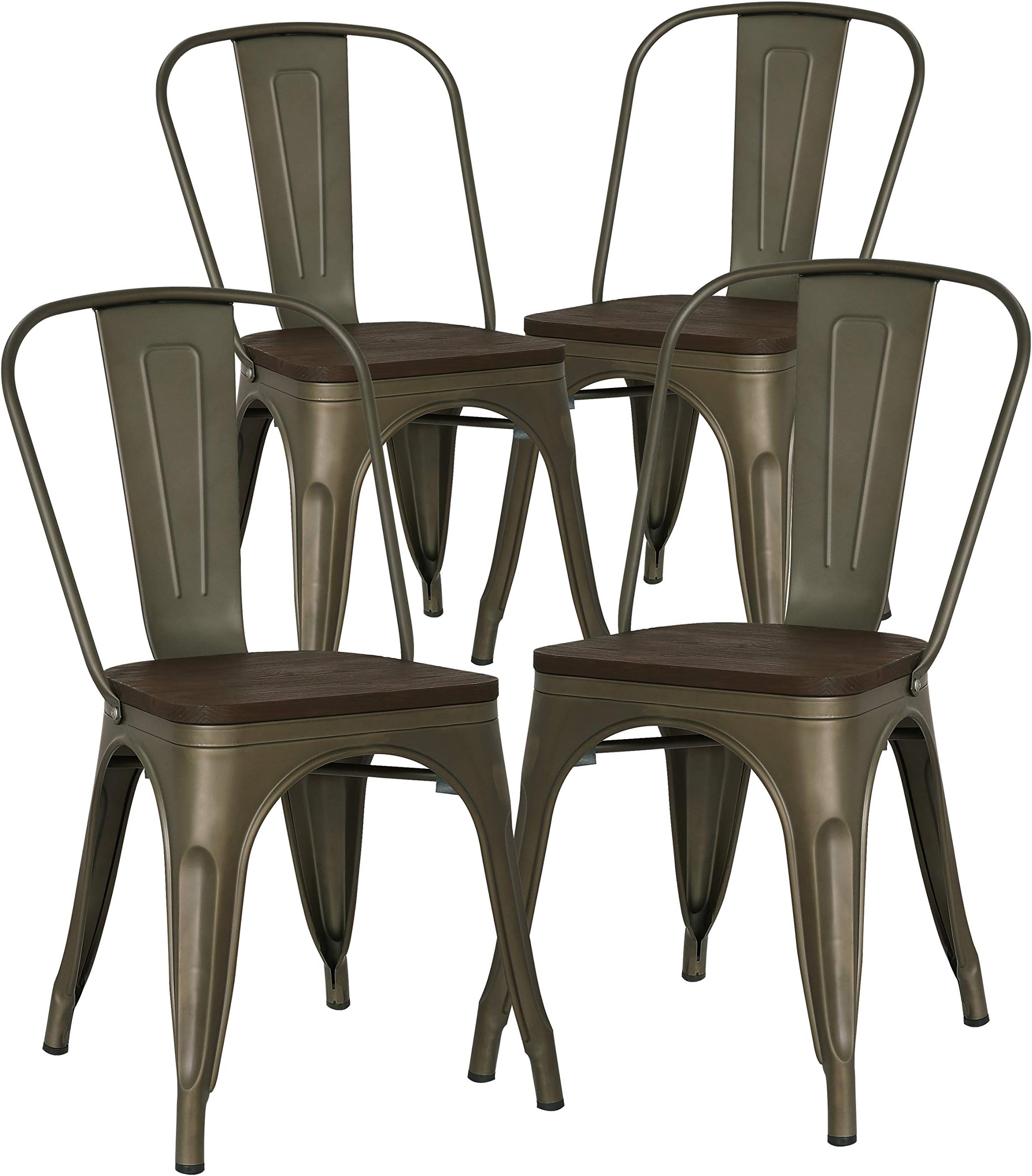 POLY & BARK Isla Chair, Set of 4, Bronze