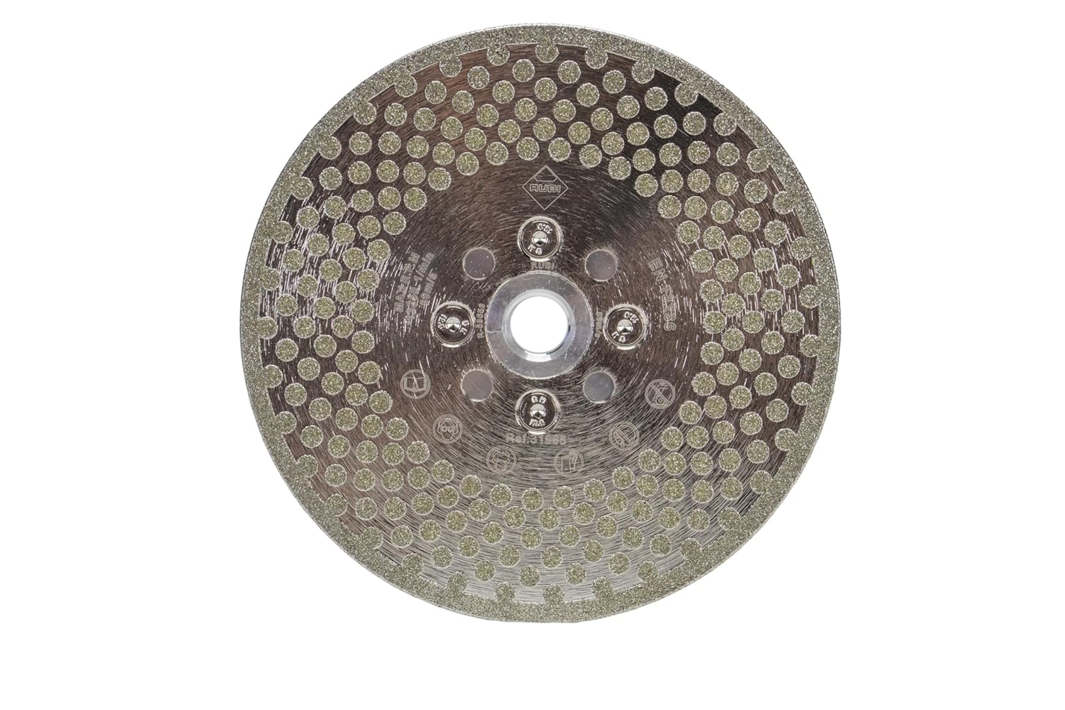 Diamond Blade for Cutting and Grinding ECD 4 1/2" 2IN1 SuperPro - Electroplated Continuous Rim Blade for Porcelain, Ceramic Tiles, Natural Stone - Reversible, Dual-Sided