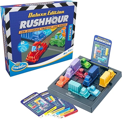 Miniatura 3 de ThinkFun Rush Hour Deluxe Traffic Jam Juego de lógica y juguete STEM  Toneladas de diversión con más de 20 premios ganados internacionales por más