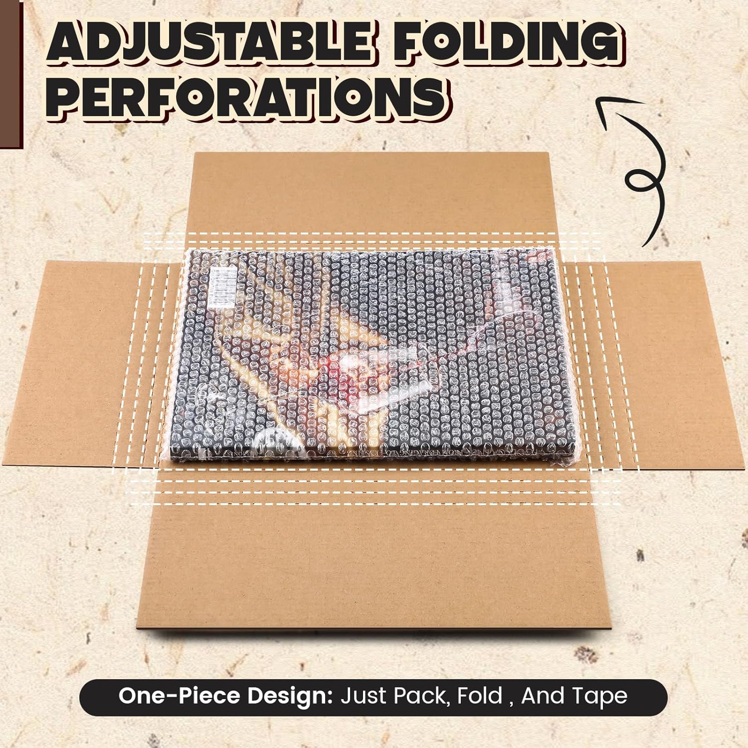 Fullhawl 30 Pack Corrugated Comic Book Mailers with 30 Bubble Bags, Comic Book Shipping Box Easy Fold Cardboard Photo Box for Mailing Packaging, Height Adjustable (Black,7.8 x 11 x 1.2 Inch)