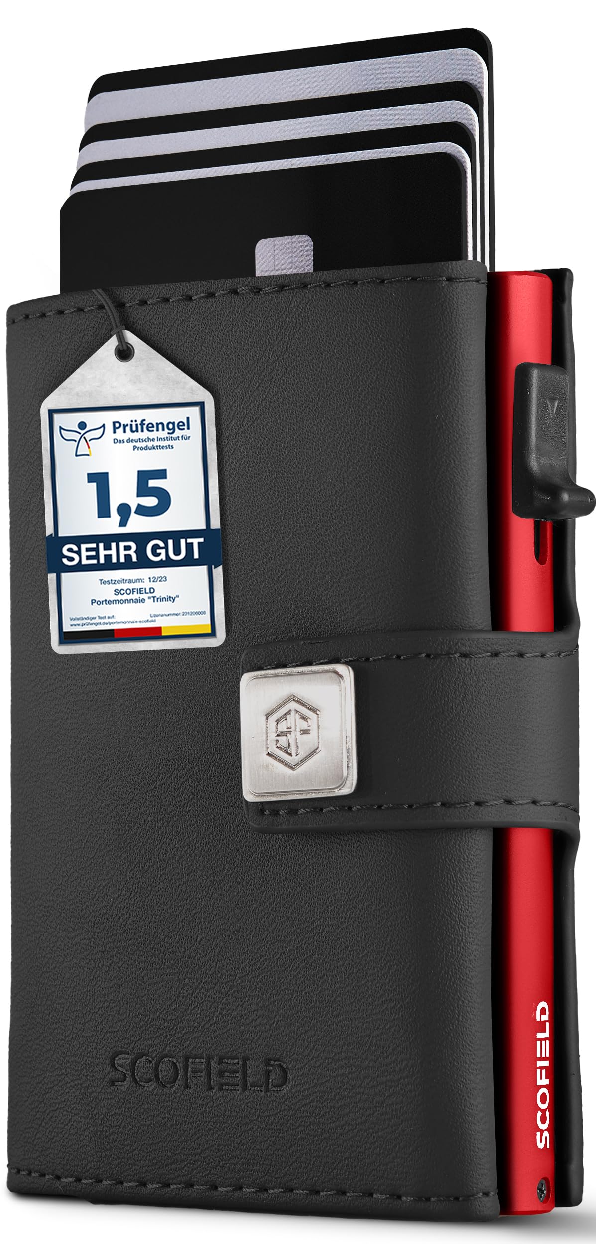 SF SCOFIELD Geldbörse Herren | Portmonee Herren für 11-12 Karten | Geldbeutel RFID Schutz | Portemonnaie | Wallets for Men | Smart Wallet | Kreditkartenetui | Slim Wallet | Kartenetui Klein