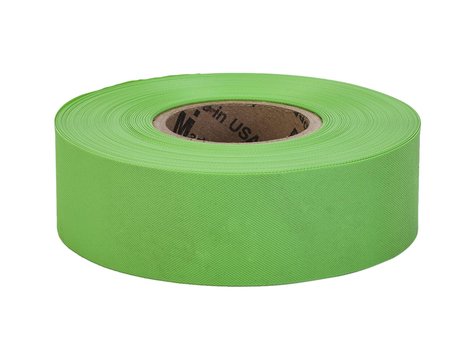 Mutual Industries PVC TUNDRA Flagging Tape, 5 mil, 1-3/16" x 50 yd., Glo Lime (Pack of 12)