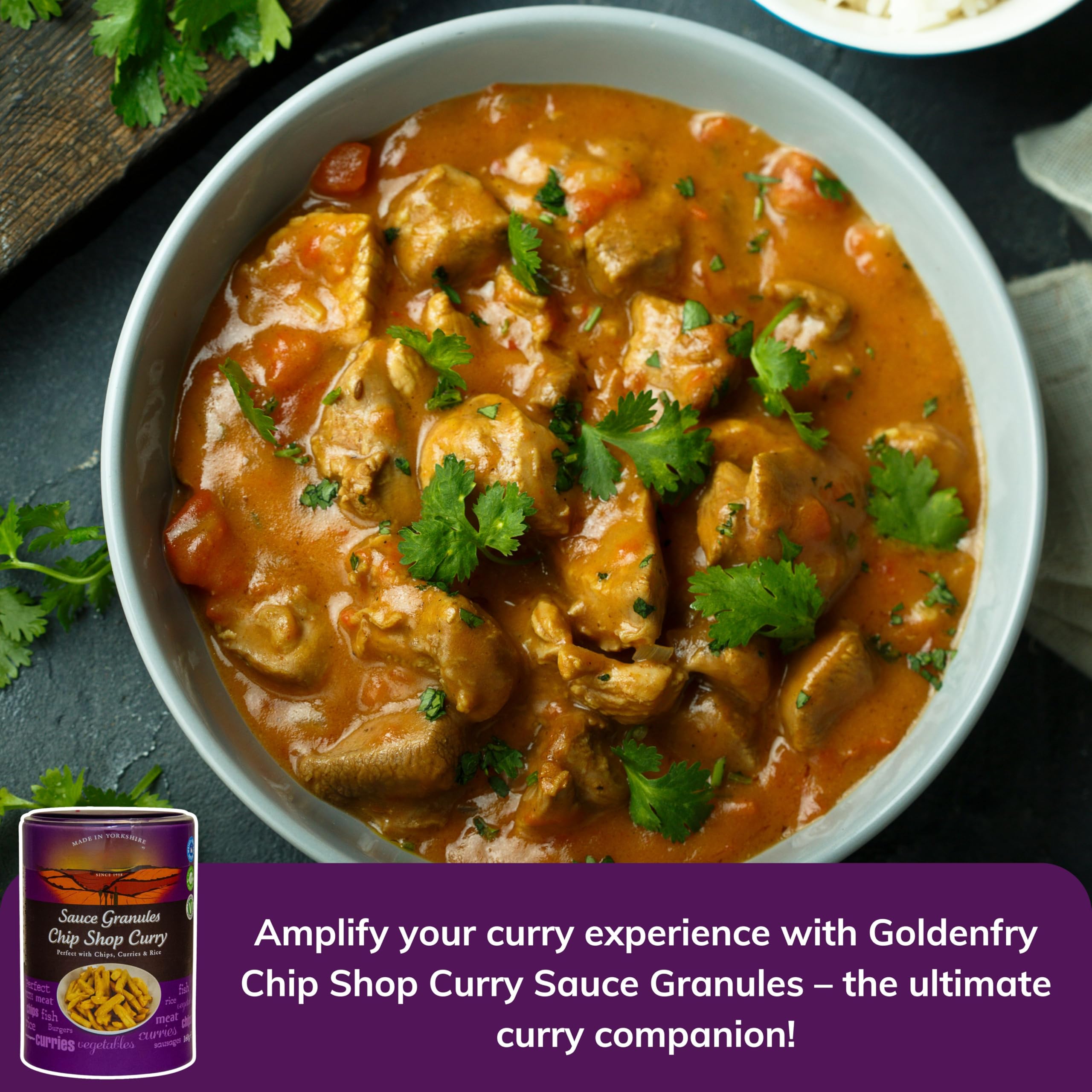 Chip Shop Lot de 3 granulés de sauce au curry 160 g