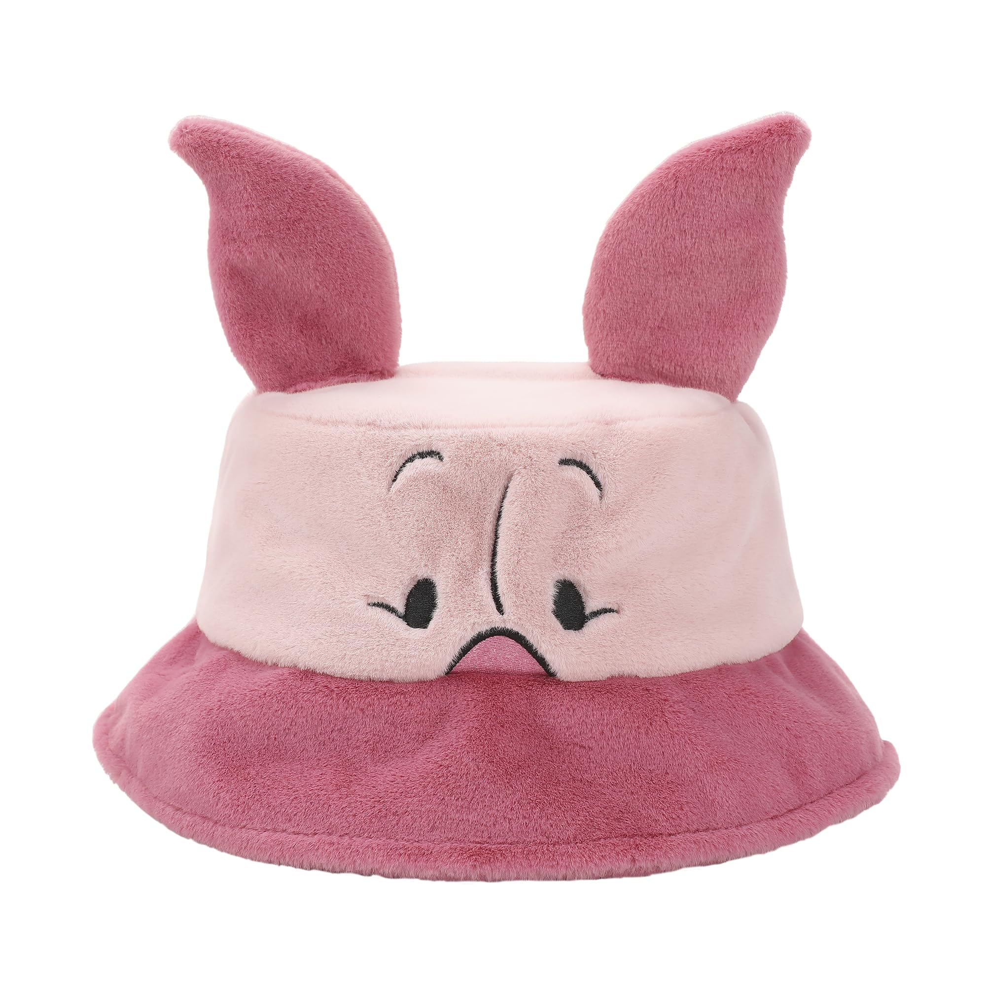 Bioworld Winnie The Pooh Piglet Pink Short Faux Fur Bucket Hat
