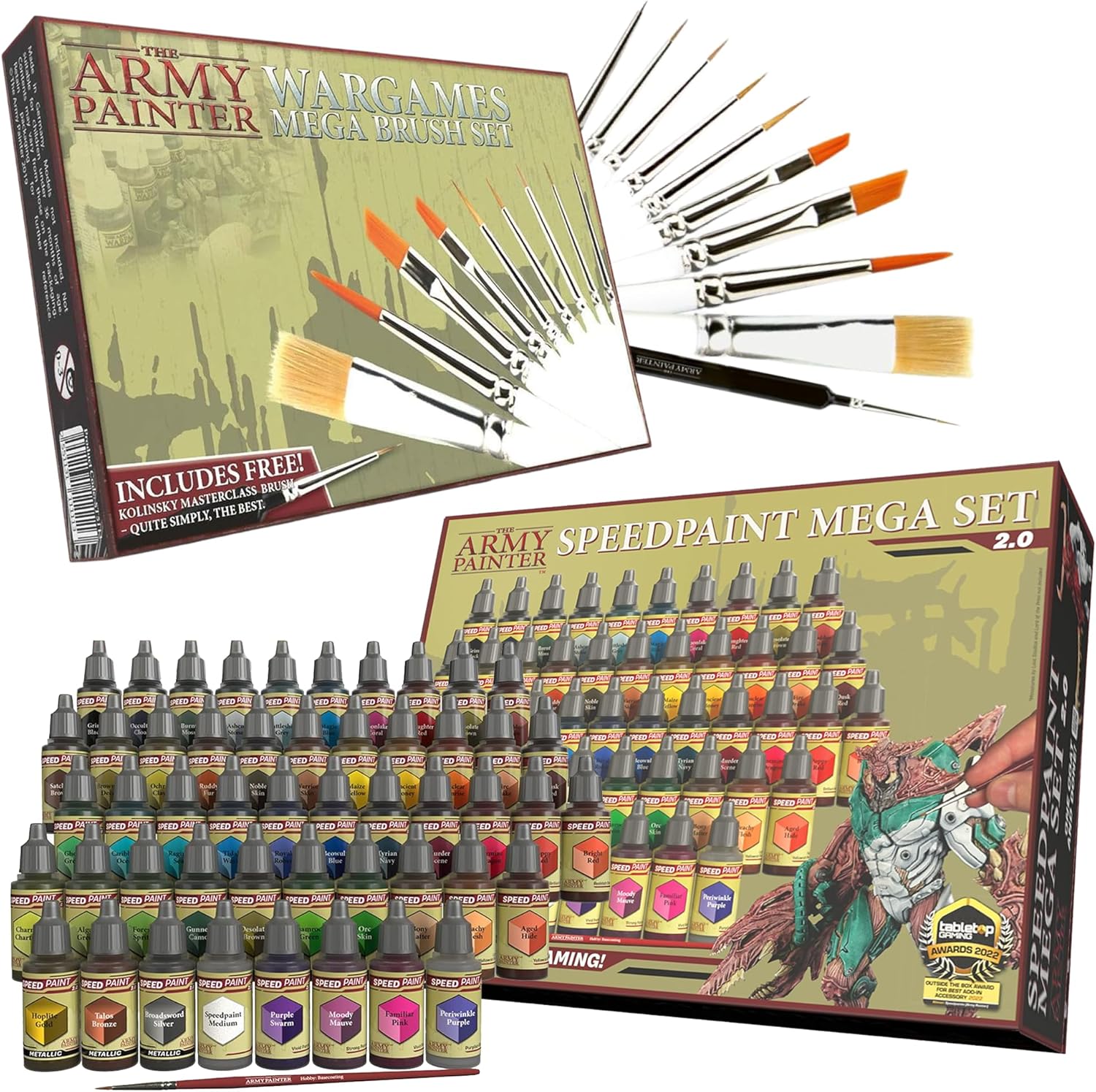 The Army Painter Mega Brush Set and Speedpaint Mega Set 2.0