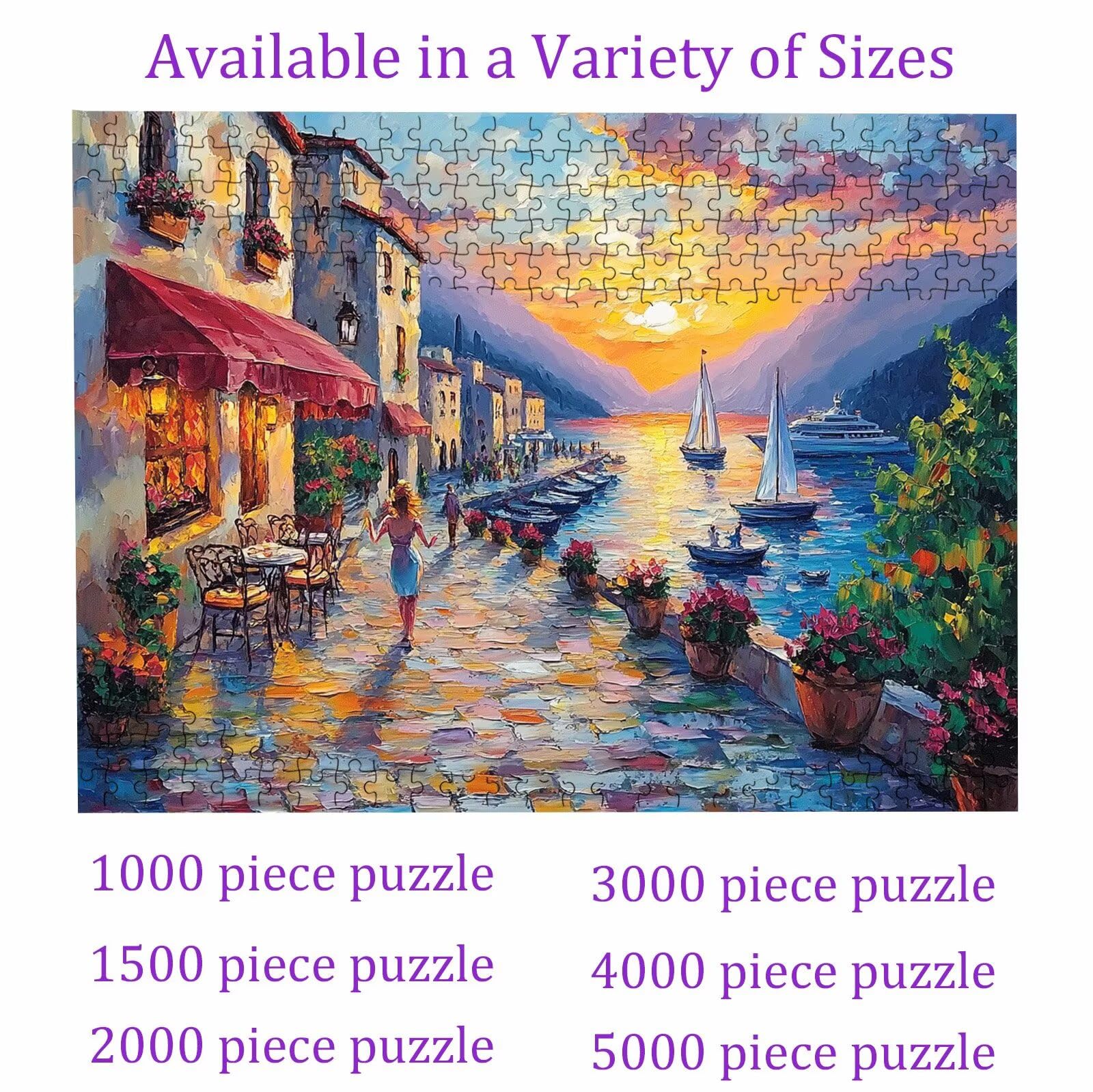 Puzzle 3000 – Sunset Abstract(2) Gry – 3000 puzzli dla dorosłych – elementy z pudełkiem – drewniane puzzle – najlepsze prezenty na stres i relaks 100 x 80 cm W3H-21