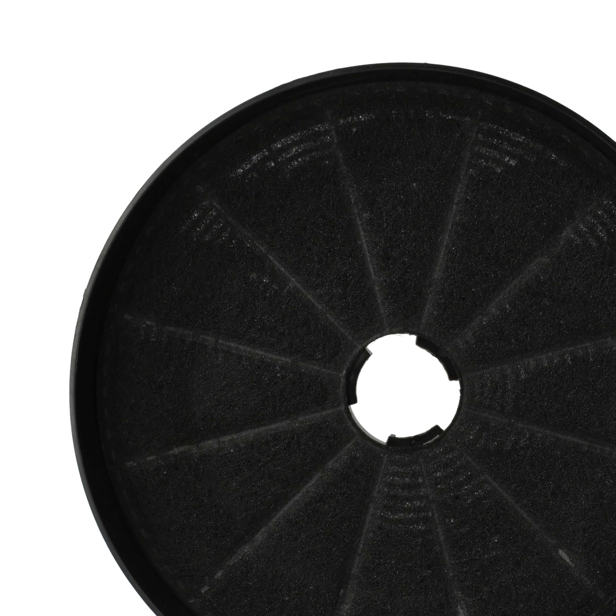 vhbw 4x filtro de carbón activado compatible con Klarstein Skyfall Smart 10035379, 10035378 campanas cocina - 17,5 cm