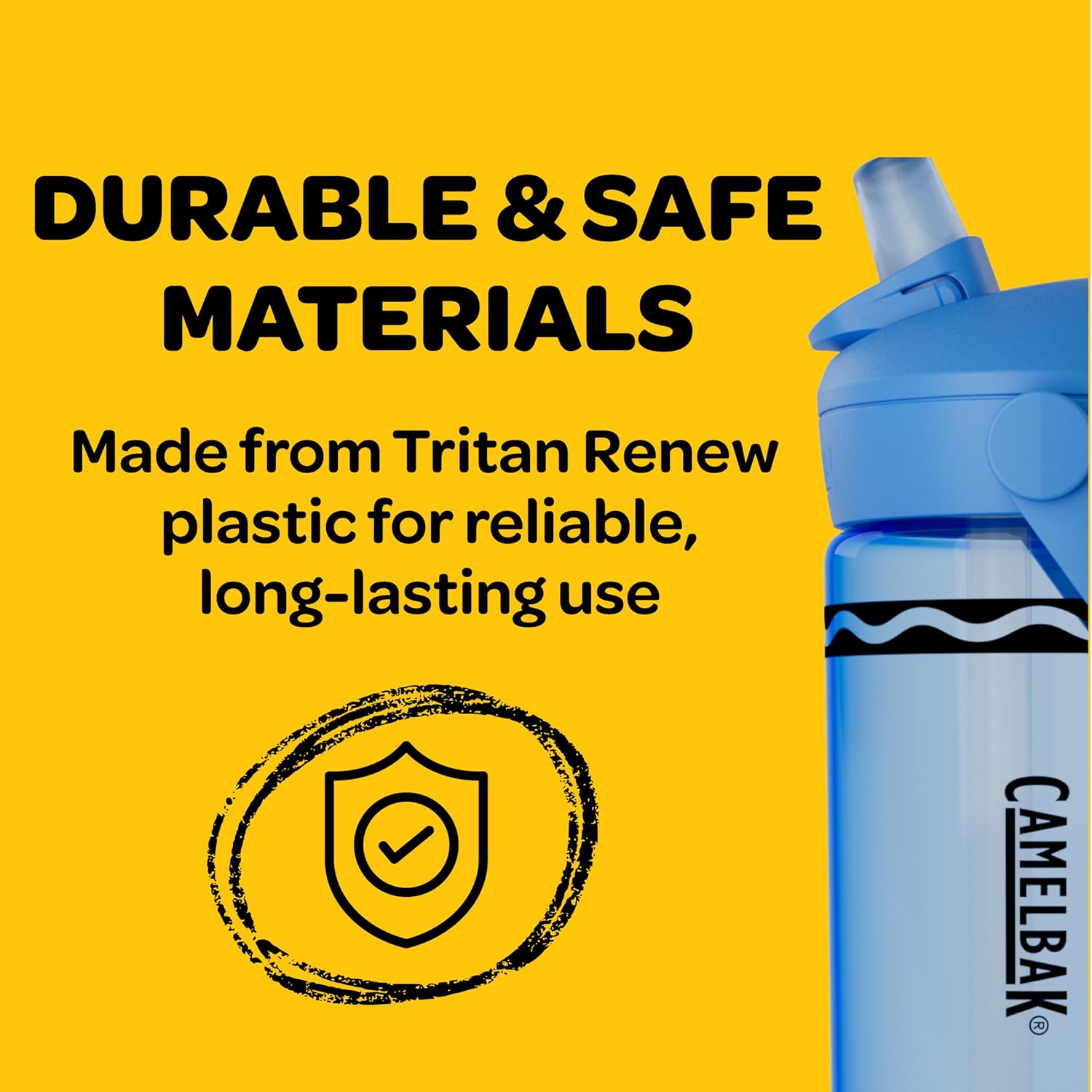 CamelBak Crayola Flip Straw Kids Water Bottle, Tritan Renew, Spill-Proof, 14oz, Green - Image 6