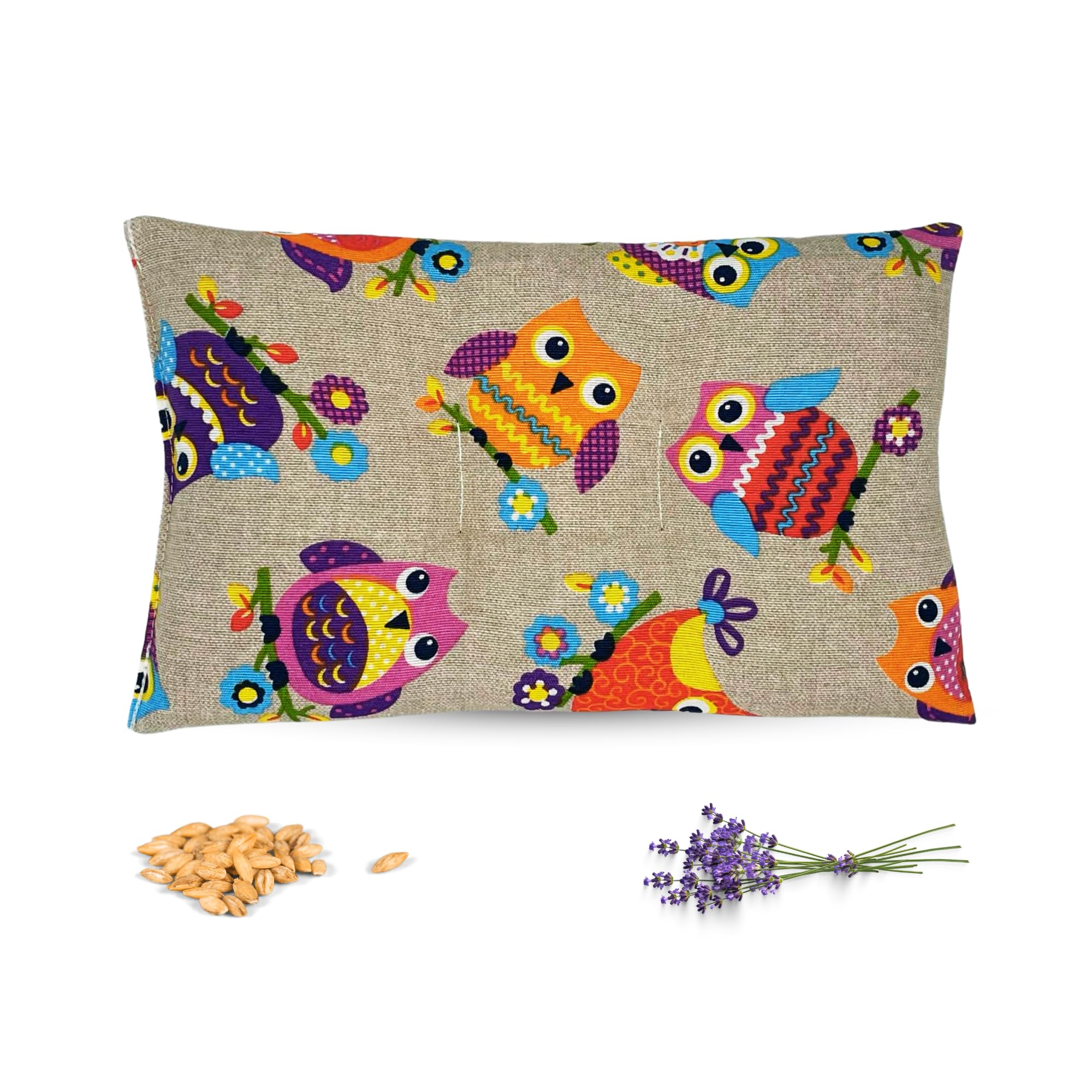 Thermal Seed Bag for Microwaves | Microwave Seed Bag | Microwave Heat Seeds Bag with Wheat and Lavender Seeds for Natural Pain Relief, 30 x 17 cm