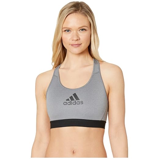 adidas Womens Drst Ask Sports Bra Training Casual Casual - Grey