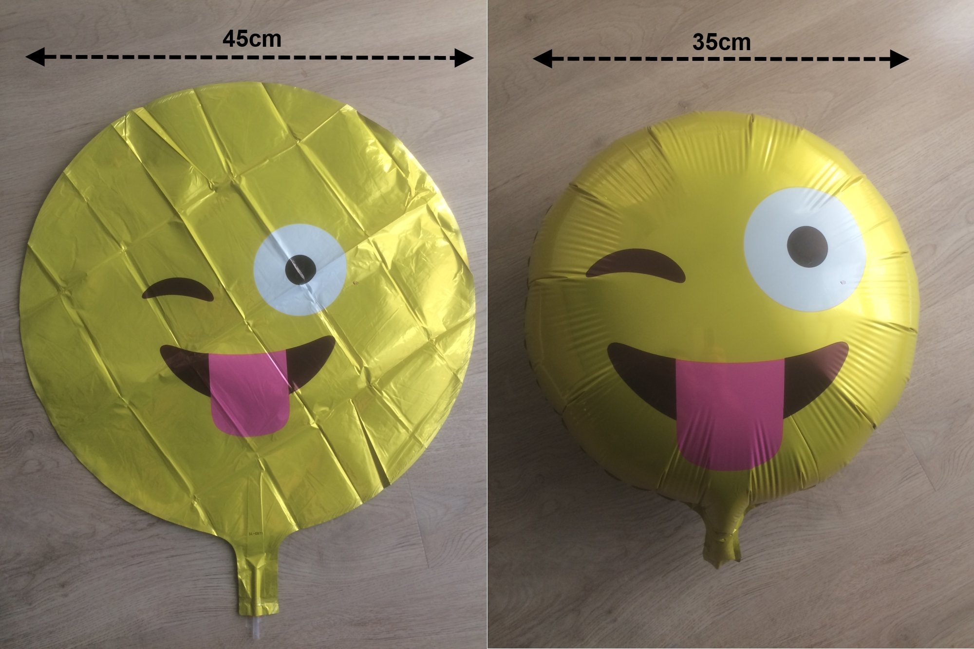 ballonfritz Emoji - Set di palloncini da 15 + 2, per immagini uniche per matrimoni, feste, compleanni o altre occasioni