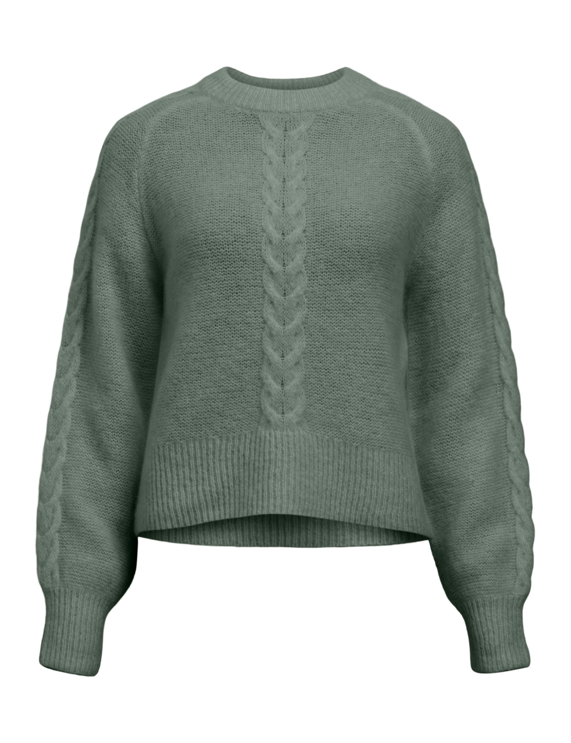 Object Women's Objnete Lo Knit Pullover Noos, Laurel Wreath, M