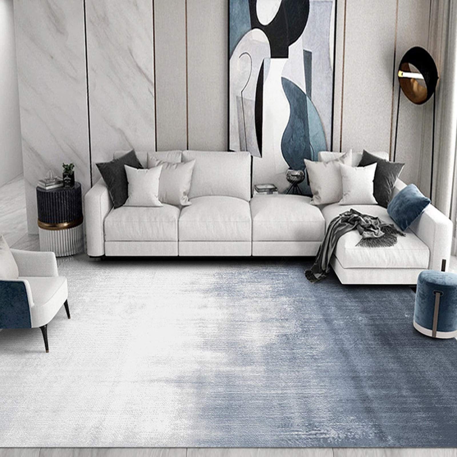 Tapis de sol antidérapant NF 160x230 évite les chutes au salon