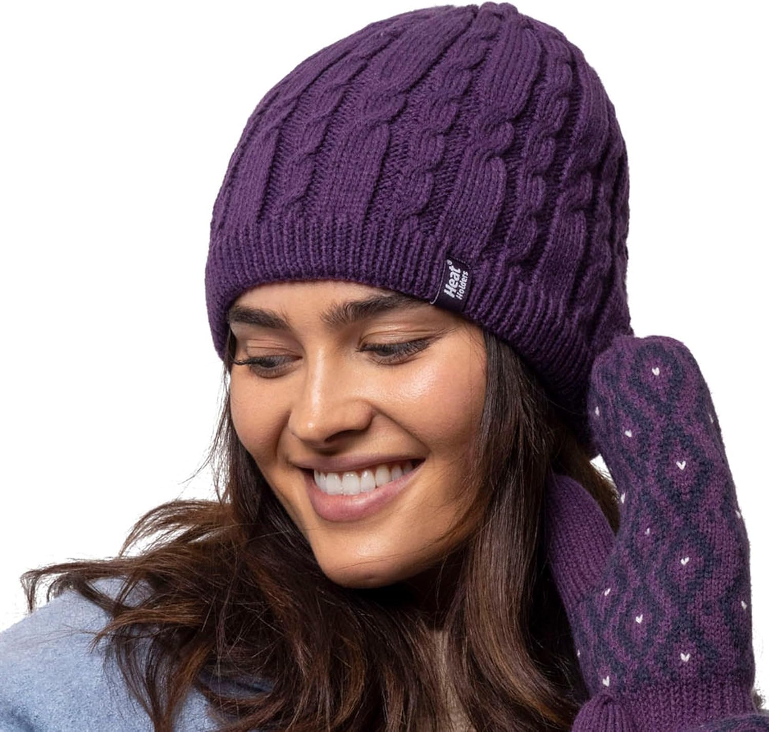 HEAT HOLDERS Women's Alesund Hat - Thick, Soft & Warm Hat for Women - Knitted Beanie - Cute Winter Gear | Black/One Size - Image 9