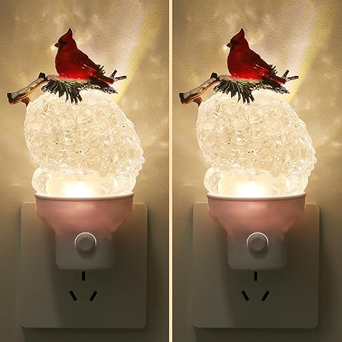 Miniatura 11 de Luz nocturna de Navidad enchufable a la pared, luz nocturna de agua con purpurina con opciones USB/tomacorriente, luz nocturna decorativa de