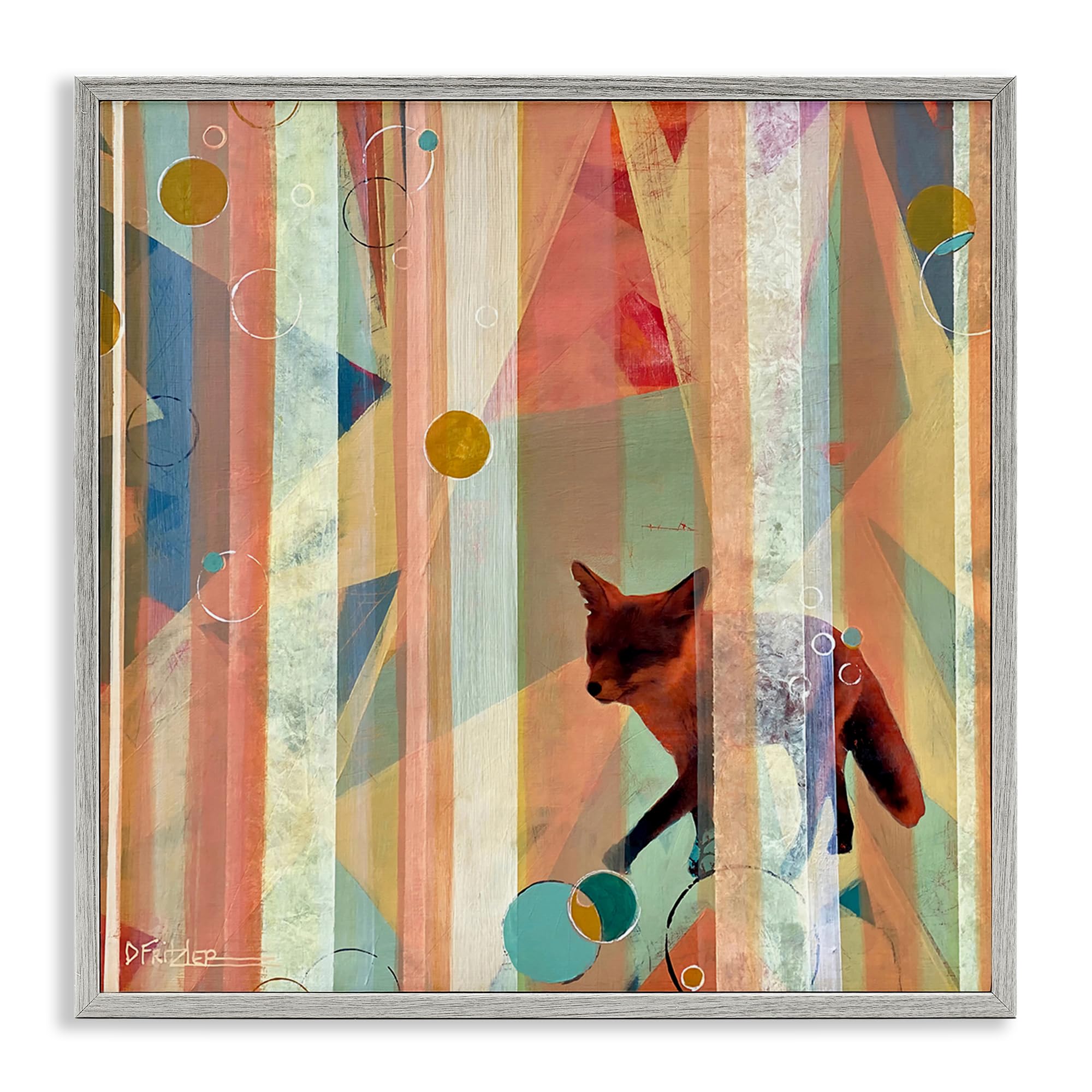 'Making My Move Fox'| Framed Giclee Art