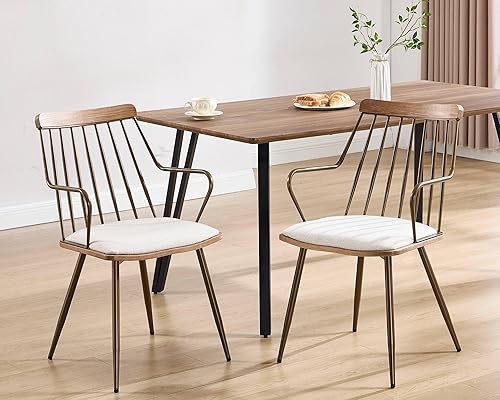 VESCASA Windsor Dining Chairs Set of 2 with Spindle Back
