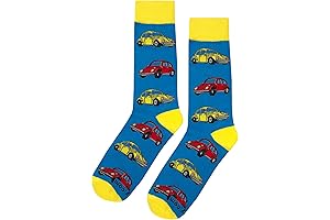 VW Beetle Blue Dress Socks: Put the Pedal to the Metal with Style