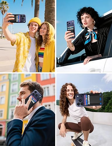 Miniatura 174 de ExtreLife Magsafe Wallet, cartera magnética más fuerte para iPhone 17/16/15/14/13/12, para tarjetero Magsafe con 2 ranuras para tarjetas, bloqueo