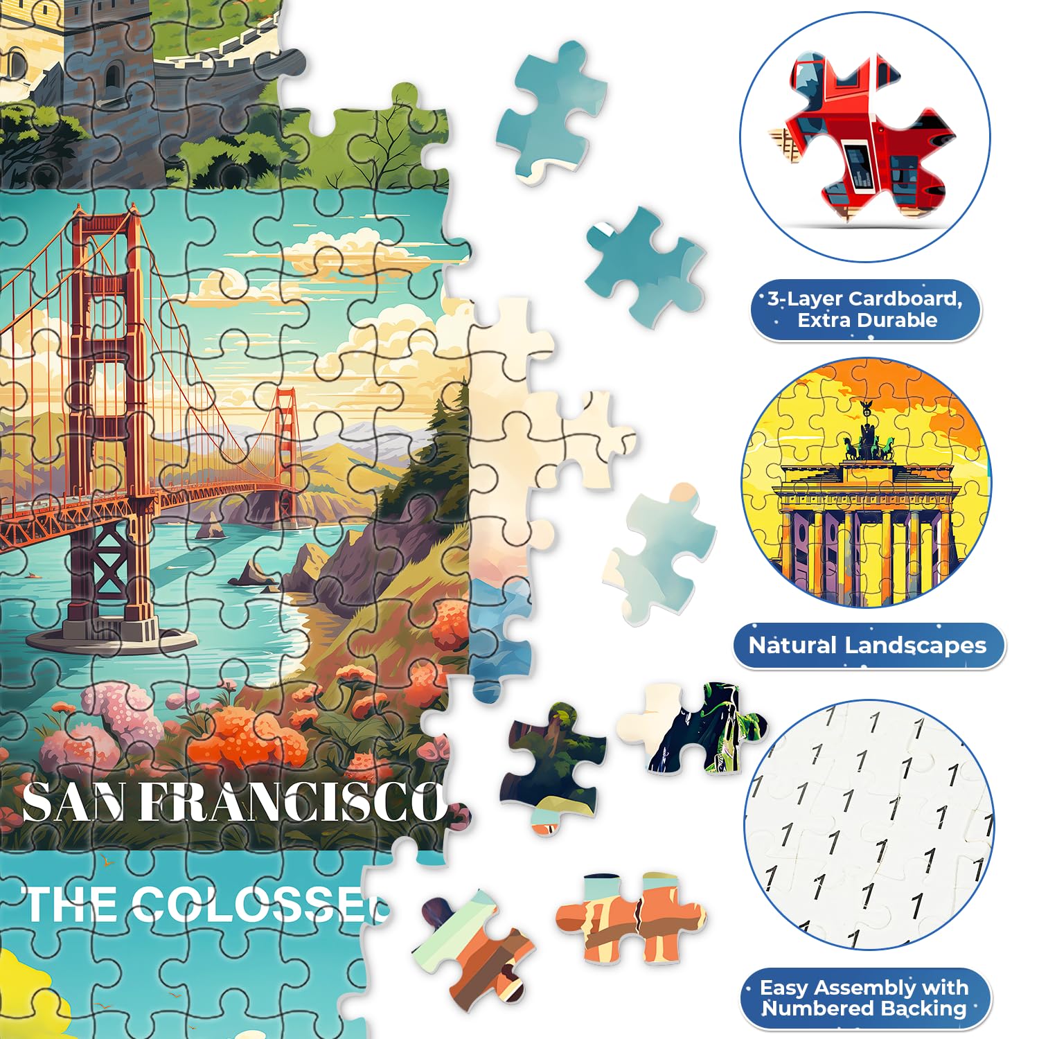 Amazon.com: World Landmark Puzzle Advent Calendar 2025 Adult Teens