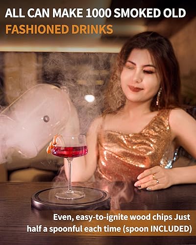 Miniatura 6 de Chips de roble de 5 onzas para ahumar, chips de madera para ahumar cócteles, chips de ahumador saborizados para la antigüedad, whisky, bourbon,